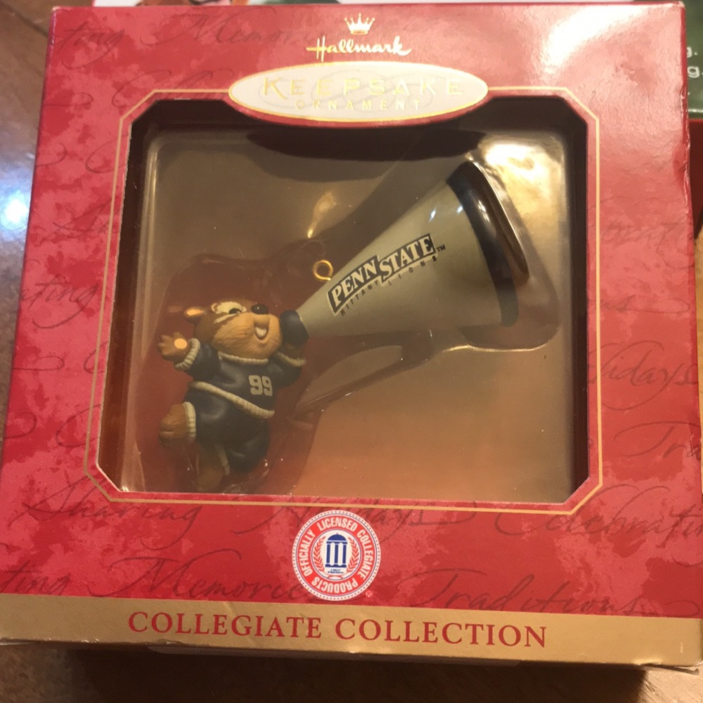Penn State Hallmark Keepsake Ornament Collegiate Collection Handcrafted-1999